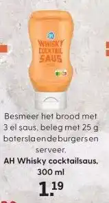 Albert Heijn AH Whisky cocktailsaus, 300 ml aanbieding