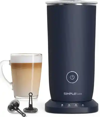 Amazon SIMPLETASTE Melkopschuimer, automatische warm- en koudschuimmaker en melkverwarmer aanbieding