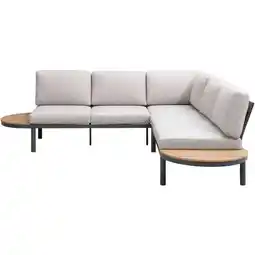 Leen Bakker Loungebank Soulac - antraciet - 81x243x71,5 cm aanbieding
