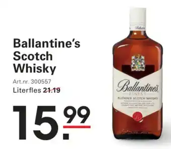 Sligro Ballantine's Scotch Whisky aanbieding