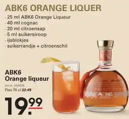 Sligro ABK6 Orange liqueur aanbieding