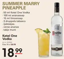 Sligro Ketel One Vodka aanbieding
