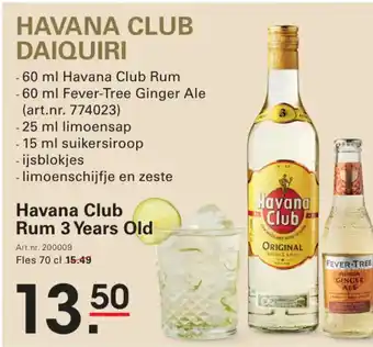 Sligro Havana Club Rum 3 Years Old aanbieding