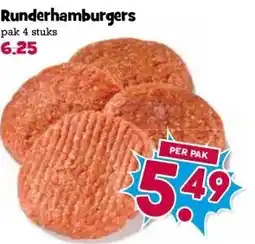 Boon`s Markt Runderhamburgers aanbieding