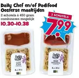 Boon`s Markt Daily Chef en/of Padifood Oosterse maaltijden aanbieding