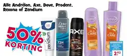 Boon`s Markt Alle Andrélon, Axe, Dove, Prodent. Rexona of Zendium aanbieding