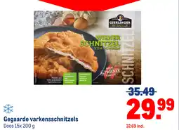 Makro Gegaarde varkensschnitzels aanbieding