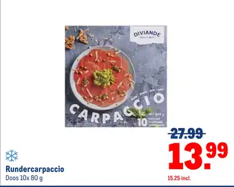 Makro Rundercarpaccio aanbieding