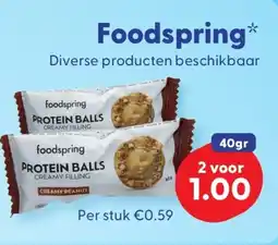 Die Grenze Foodspring Protein balls aanbieding