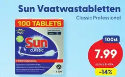 Die Grenze Sun Vaatwastabletten Classic Professional aanbieding