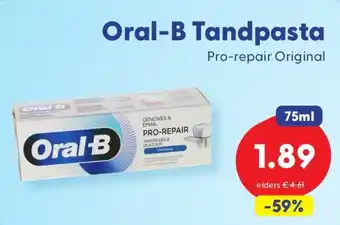Die Grenze Oral-B Tandpasta aanbieding
