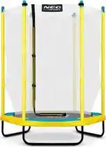 Bol.com Kindertrampoline 140 cm - 45ft - geel groen aanbieding