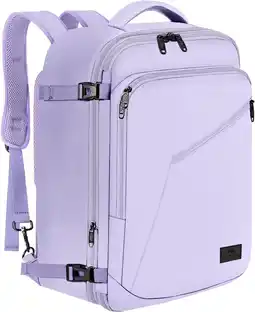 Amazon MATEIN Handbagage rugzak vliegtuig voor handbagage, lichtlila, 40x30x20cm aanbieding