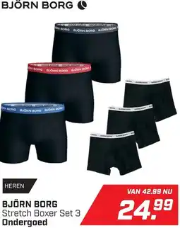 Daka Sport Björn Borg Stretch Boxer Set 3 Ondergoed aanbieding