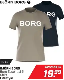 Daka Sport Björn Borg Borg Essential 5 Shirt Lifestyle aanbieding