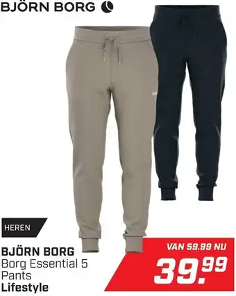 Daka Sport Björn Borg Borg Essential 5 Pants Lifestyle aanbieding