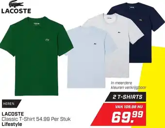 Daka Sport Lacoste Classic T-Shirt Lifestyle aanbieding