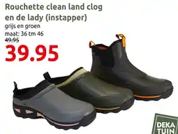 Deka Tuin Rouchette clean land clog en de lady instapper aanbieding