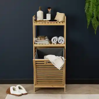 Action Luxe bamboe wasmand aanbieding
