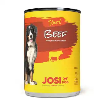 Zooplus JosiDog Paté 12 x 400 g - Rund aanbieding