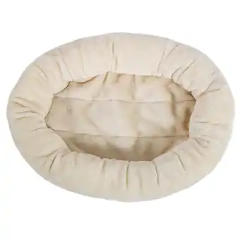Zooplus Natural Paradise Reserveonderdelen - Ovaal knus bed (L 61 x B 46 x H 11 cm, crème) aanbieding