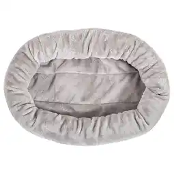Zooplus Natural Paradise Reserveonderdelen - Ovaal knuffelbed (L 61 x B 46 x H 11 cm, grijs) aanbieding