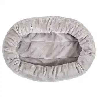 Zooplus Natural Paradise Reserveonderdelen - Ovaal knuffelbed (L 61 x B 46 x H 11 cm, grijs) aanbieding