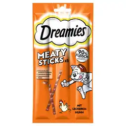 Zooplus 6x5g Dreamies Meaty Sticks kattensnacks aanbieding