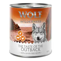 Zooplus 24x800g The Taste of The Outback Wolf of Wilderness Hondenvoer aanbieding