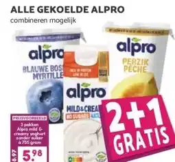 Boon`s Markt ALLE GEKOELDE ALPRO aanbieding
