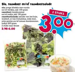 Boon`s Markt Sla, rauwkost en/of rauwkostsalade aanbieding