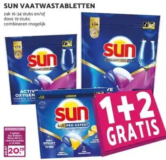 Boon`s Markt SUN VAATWASTABLETTEN aanbieding
