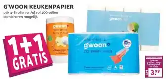 Boon`s Markt G'WOON KEUKENPAPIER aanbieding