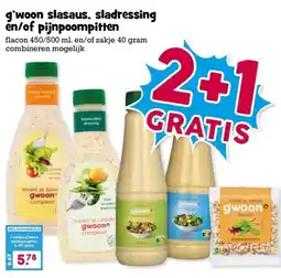 Boon`s Markt g'woon slasaus, sladressing en/of pijnpoompitten aanbieding