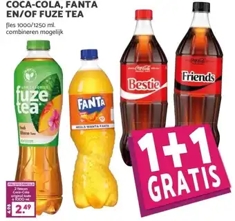 Boon`s Markt COCA-COLA, FANTA EN/OF FUZE TEA aanbieding