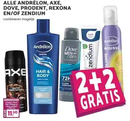 Boon`s Markt ALLE ANDRÉLON, AXE, DOVE, PRODENT, REXONA EN/OF ZENDIUM aanbieding
