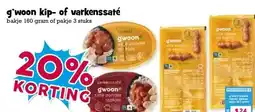 Boon`s Markt g'woon kip- of varkenssaté aanbieding