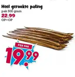 Boon`s Markt Heel gerookte paling aanbieding