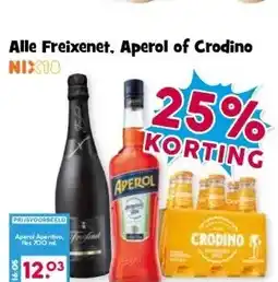 Boon`s Markt Alle Freixenet, Aperol of Crodino aanbieding