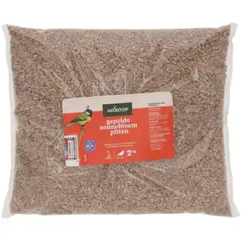 Welkoop Welkoop Gepelde Zonnebloempitten - Onkruidvrij - Tuinvogelvoer - 2kg aanbieding