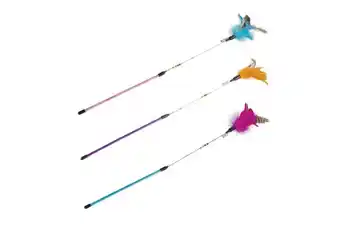 Welkoop Beeztees Plumo - Kattenspeeltje - Assorti - 50cm aanbieding