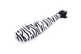 Welkoop Beeztees Zebrastaart Jungle - Kattenspeeltje - Zwart Wit aanbieding