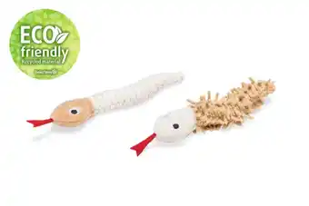 Welkoop Beeztees Slang Boa - Kattenspeeltje - Bruin Beige aanbieding