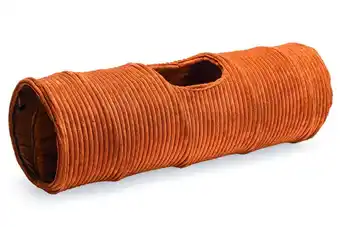 Welkoop Designed by Lotte Rib - Kattentunnel - Terracotta - 75x25x25 cm aanbieding
