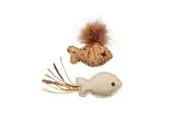 Welkoop Beeztees Visje Sadie - Kattenspeeltje - Beige Bruin aanbieding