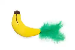 Welkoop Beeztees Banaan Jungle - Kattenspeeltje - Geel aanbieding
