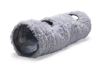 Welkoop Beeztees Nona - Katten Speeltunnel - Grijs - 90x25x25 cm aanbieding