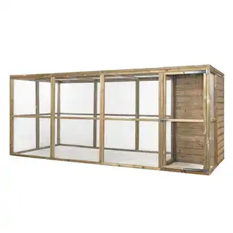 Welkoop Glorenza Koen - Volière - 448x179x183 cm - Hout aanbieding
