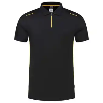 Welkoop Tricorp Accent 202703 - Poloshirt - Zwart/Geel aanbieding