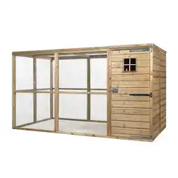 Welkoop Glorenza Jesse - Volière - 327x179x183 cm - Hout - Rechts aanbieding